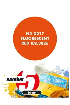 Koopje Fluorescent red ral3026 - 30ml Verf