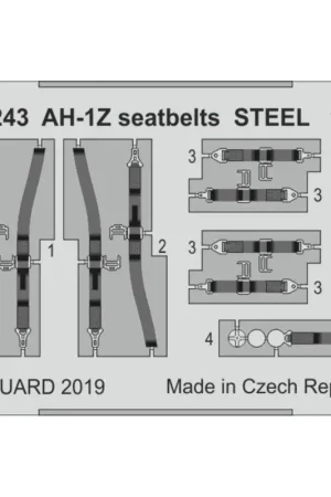 Bell AH-1Z Shark Mouth veiligheidsgordels STAAL 1/35 (ontworpen om te worden gebruikt met Academy-kits) Lage Prijs