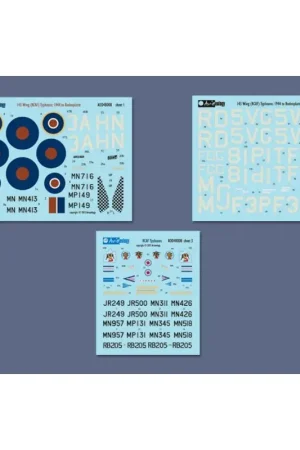 Gecertificeerd Sticker Hawker Typhoon Mk.IB national markings (early - to Jan 1945) Decal