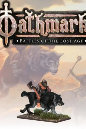Oathmark - Goblin Wolf Rider Champion 1 Figuur spellet Actieprijs