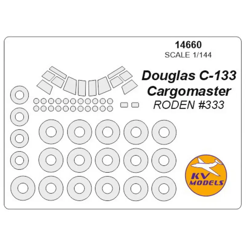 NIEUW!Douglas C-133 Cargomaster luifel verfmasker EN wiel verf masker maskers (ontworpen om te worden gebruikt met RODEN kits R Must-Have