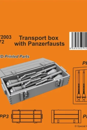 Goedkoop Transportkist met Panzerfausts Schaalmodel