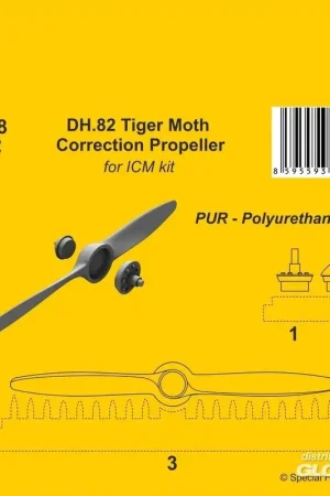 DH.82 Tiger Moth Correction Propeller (ICM-kit) Accessoire Favoriet