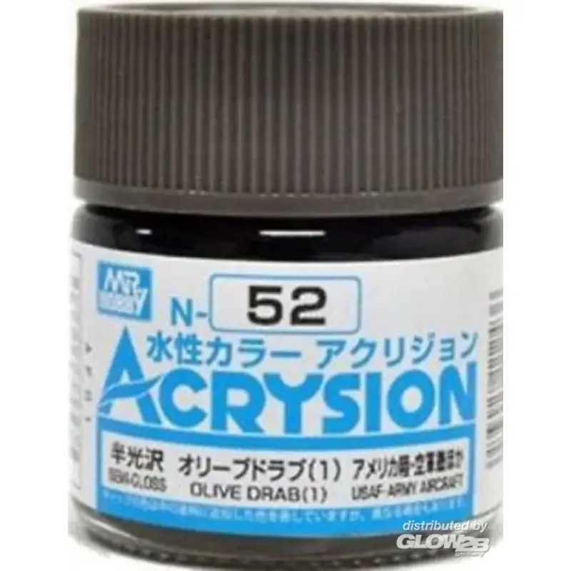 Mr Hobby -Gunze Acrysion (10 ml) Olive Drab (1) Acrylverf Koop Vandaag