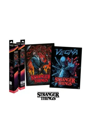 Tijdelijk Beschikbaar STRANGER THINGS - Vecna & Eddie - Set 2 Posters 52 x 38cm