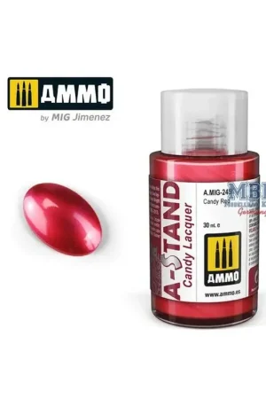 Korting A-STAND Candy Red - 30ml Enamel Paint for airbrush Acrylverf