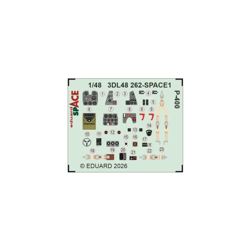 Eduard 3dl48262 space p-400 space (for arma hobby) 1/48 Bestel Nu