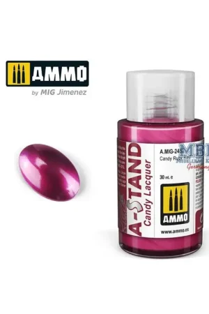 Fabrieksprijs A-STAND Candy Ruby Red - 30ml Enamel Paint for air Acrylverf