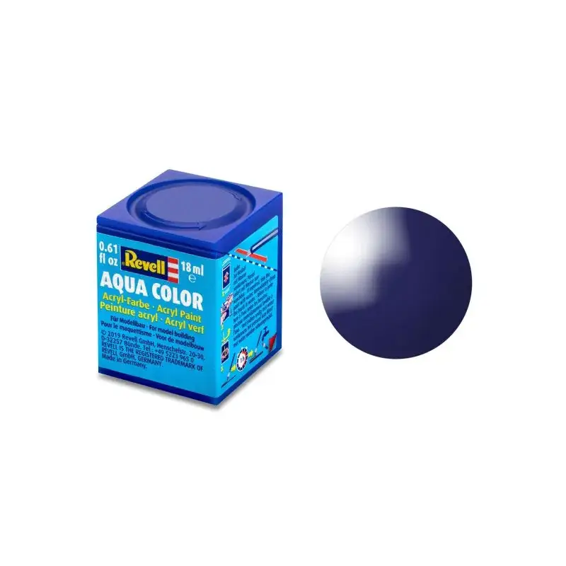 Populair Aqua Acrylverf Briljant Nachtblauw - 18ml 54