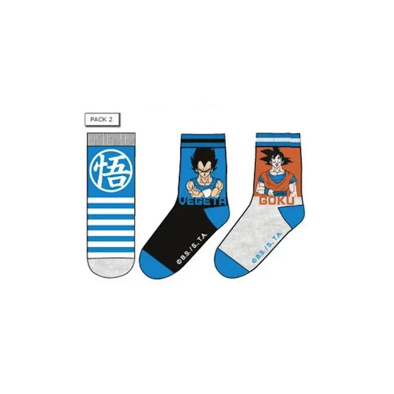 DRAGON BALL - Pack of 3 Vegeta/Goku Socks (T27/30) Lage Kosten