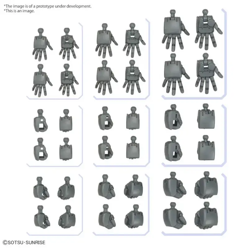 GUNDAM - Option Parts Set Gunpla 4 (Build Hands Round) - Model Kit Alleen Vandaag