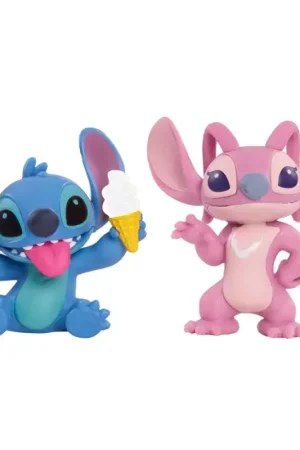 Flitsaanbieding Lilo & Stitch pack 2 figures Angel & Stitch 7 cm Figuurtje