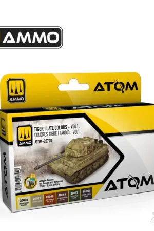 Flitsaanbieding ATOM Tiger I Late Colors Set Vol.1 Acrylverf
