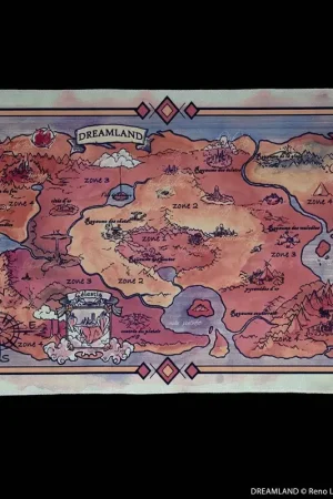 Dreamland - Fabric Map Poster Koop Vandaag