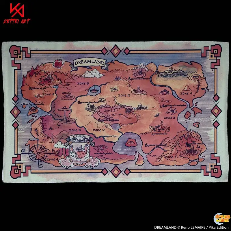 Dreamland - Fabric Map Poster Koop Vandaag
