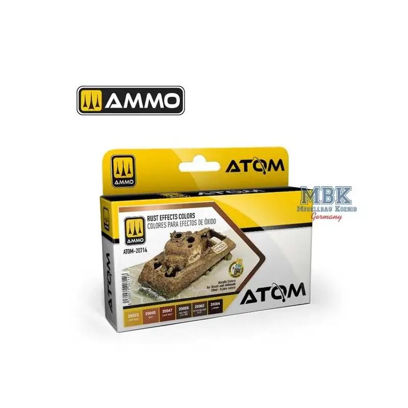 Op = Op ATOM Rust Effects Colors Set Acrylverf
