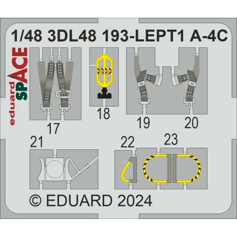 Douglas A-4C Skyhawk SPACE 1/48 (designed to be used with Hasegawa and Hobby 2000 kits) SEPTEMBER RELEASE EXPECTED TO BE IN STOC Nieuw