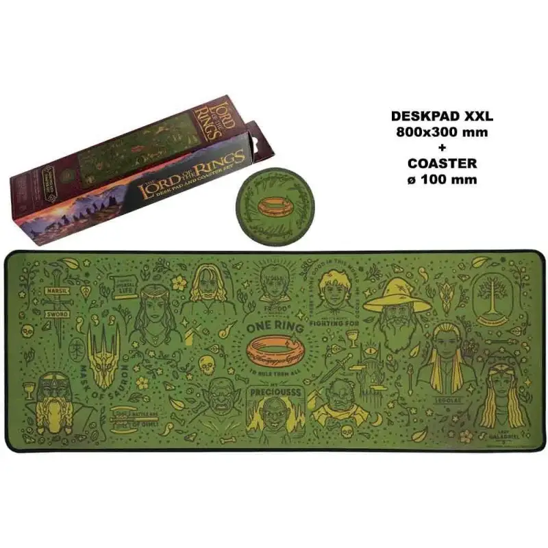 Lord Of The Rings Desk Pad & Coaster Set Laatste Kans