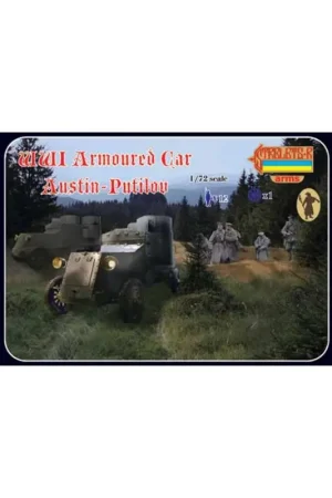 Austin Putilov armored vehicle figure + WWI Russian soldiers 1:72 Figuren Betaalbaar