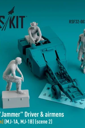 MJ-1 'Jammer' Driver & airmen (Vietnam) (MJ-1A,MJ-1B) (scene 2) (3 pcs) (3D-Printed) Beste Prijs