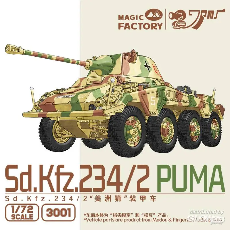 Betrouwbaar Sd.Kfz.234/2 Puma Schaalmodel