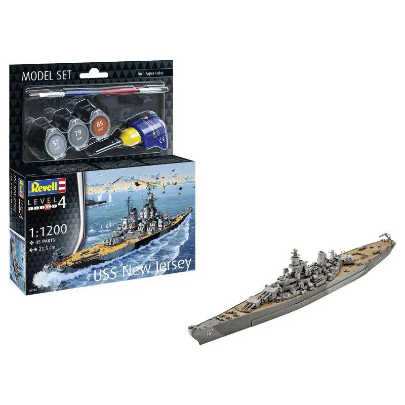 Goedkoop Model Set Battleship USS New Jersey Schaalmodel