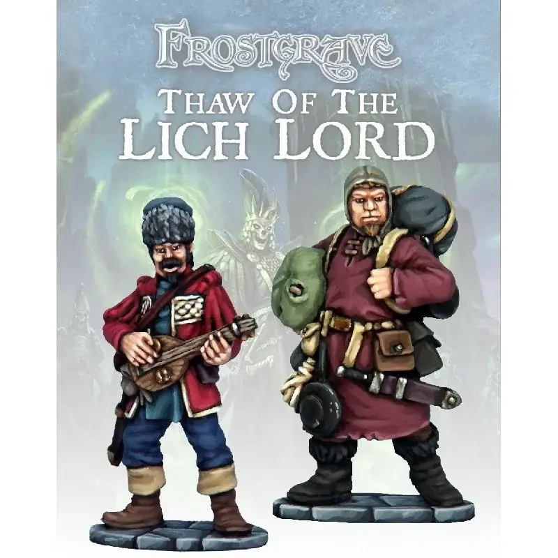 Laatste Versie Frostgrave - Bard and Mule Figuur spellet