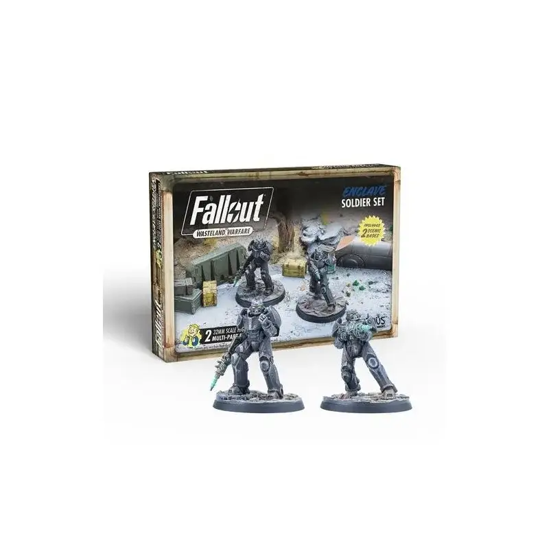 Beperkt Aanbod Fallout: Wasteland Warfare - Enclave: Soldier Set Figuur spellet