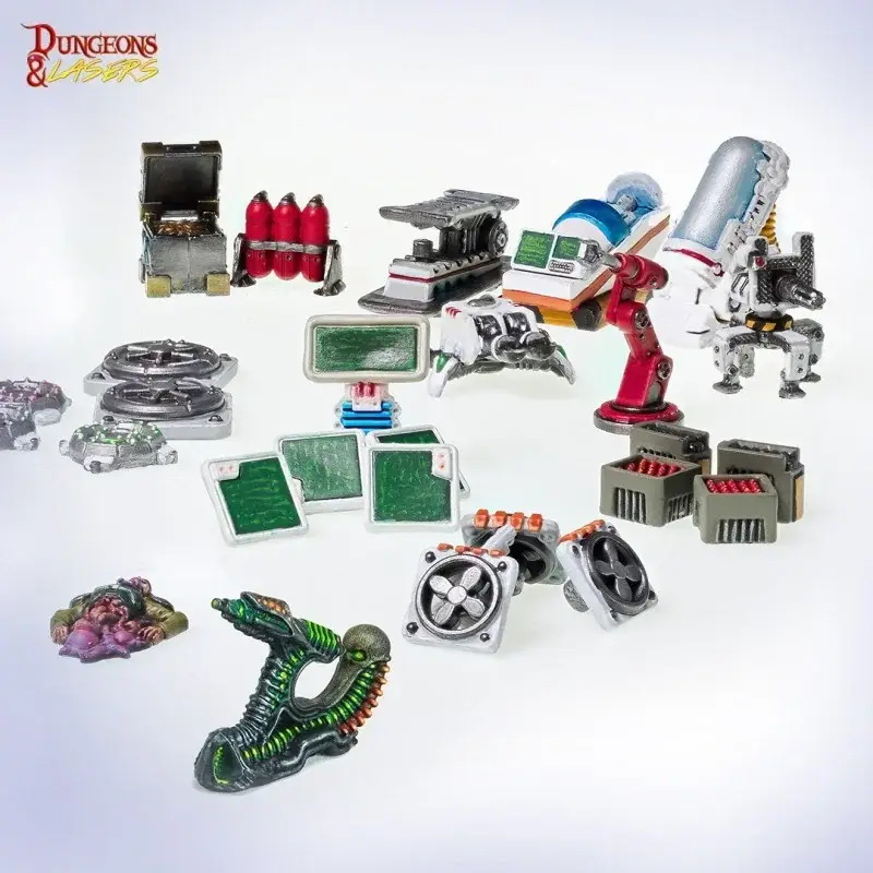 Dungeons & Lasers - Scenery - Sci-Fi Customization Bits Bordspel Gereduceerde Prijs