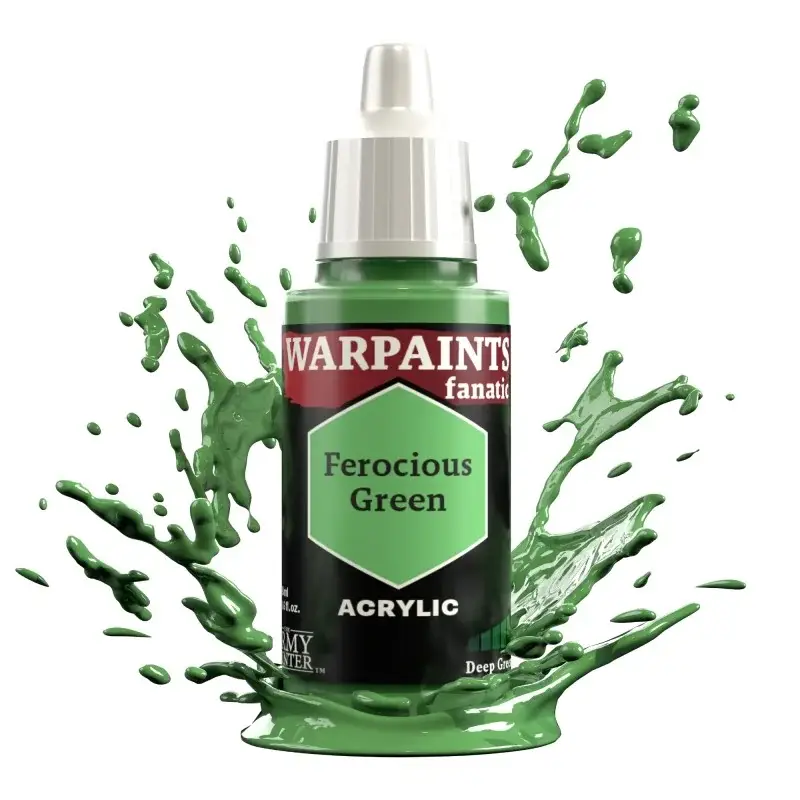 Army Painter - Warpaints Fanatic - Ferocious Green Acrylverf Voordeelprijs
