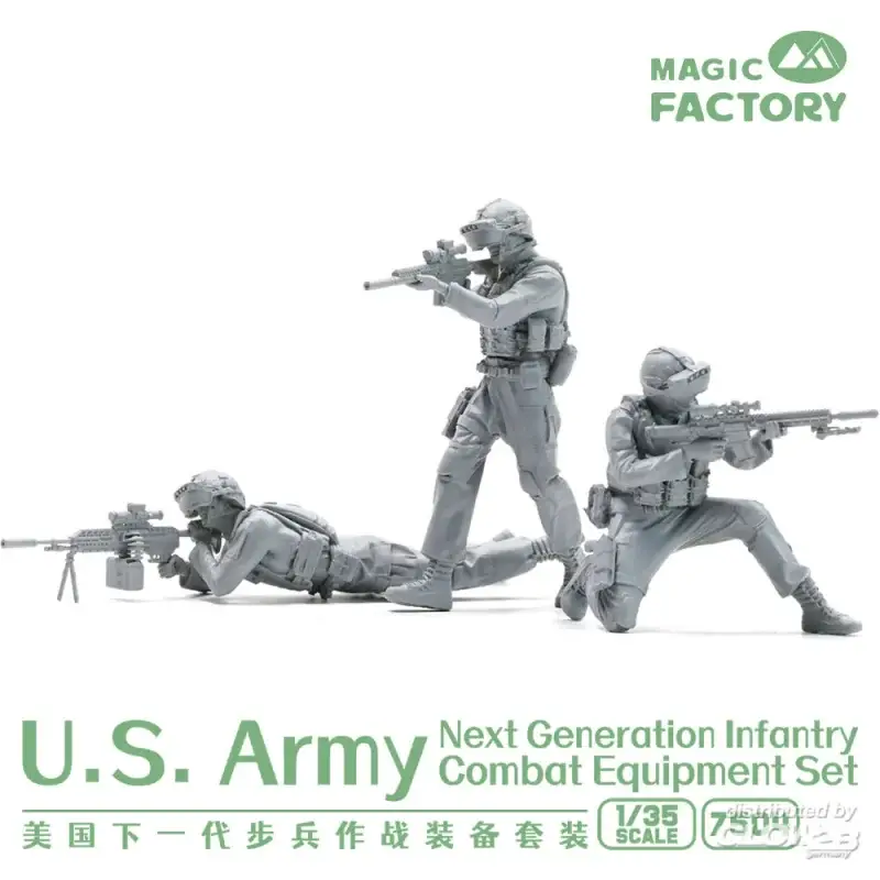 U.S.Army Next Generation Infantry Combat Equipment Resin Set Rechtstreeks Van De Fabrikant