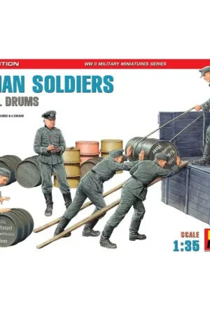 1:35 Afb. Ger. Soldaten met brandstofdrums SE Figuren Shop Nu