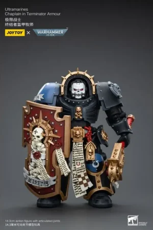 Warhammer 40k statue 1/18 Ultramarines Chaplain in Terminator Armor 12 cm Action figure Tijdelijk Beschikbaar