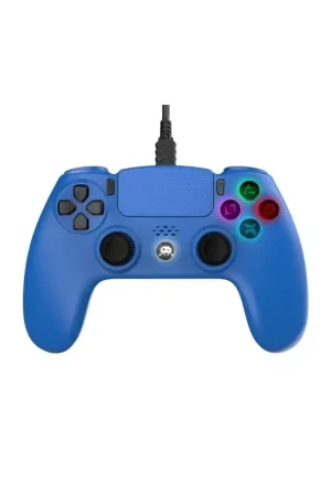 Blue Wired Controller for PS4 with 3M Cable with Jack Gamepad Op = Op