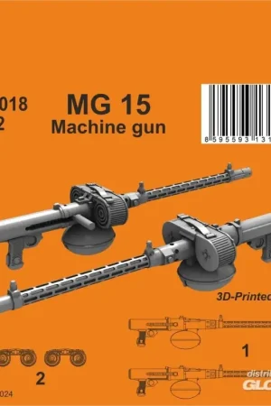 Hoge Kwaliteit MG 15 German WWII Machine gun (2 pcs)