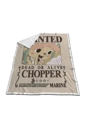 ONE PIECE - Sherpa blanket 130x170cm - Chopper "Dead or Alive" Koop Vandaag