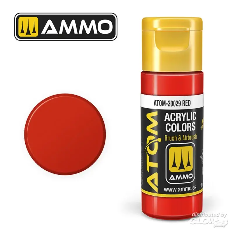 Alleen Vandaag ATOM COLOR Scarlet Red Acrylverf