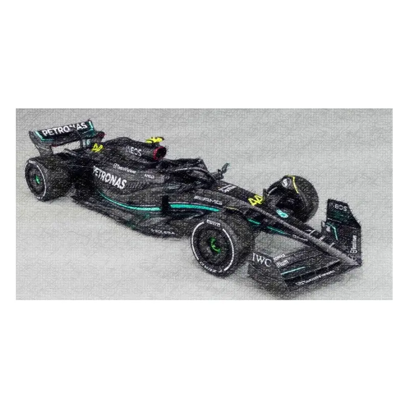 Korting 1/24 RACING - 2023 MERCEDES-AMG F1 W14 E-Performance - met Hamilton-helm Miniatuur