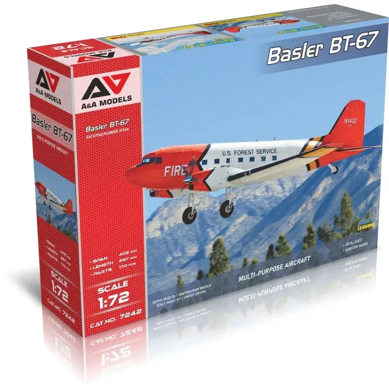 Direct Verzonden BT-67 (DC-3) Turboprop utility aircraft Schaalmodel