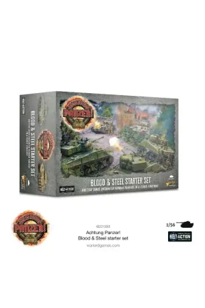 Tijdelijk Beschikbaar Achtung Panzer! Blood & Steel Starter Set (English) Figuur spellet