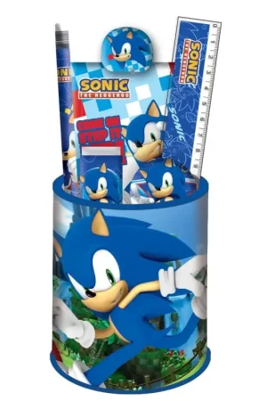SONIC - Stationery Set + Pencil Pot - 7pc. Uitverkoop