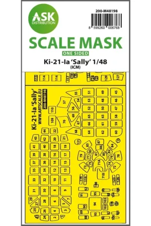 Snelle Levering Mitsubishi Ki-21-Ia Sally canopy frame paint mask (outside only) (designed to be used with ICM kits)