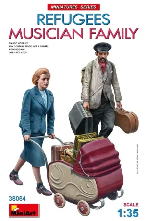 Refugees. musician family Figuren Finale Uitverkoop