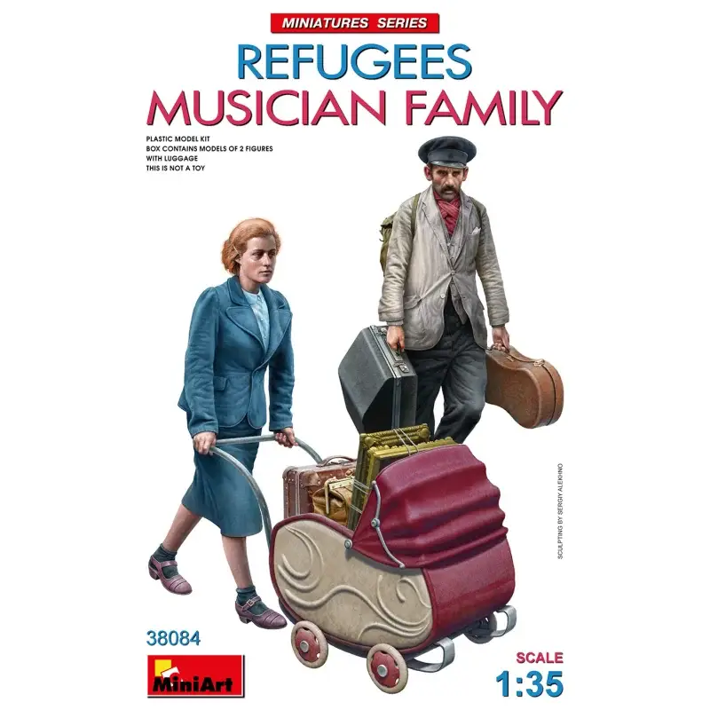 Refugees. musician family Figuren Finale Uitverkoop