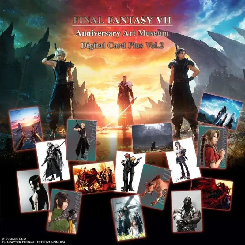 Gratis Retour FF7 Rebirth Vol.2 Anniversary Art Museum Digital Card Plus (20)