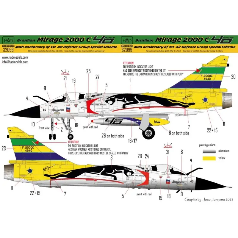 Sticker Dassault-Mirage 2000C “40e verjaardag van de 1e Luchtverdedigingsgroep” Nu Kopen