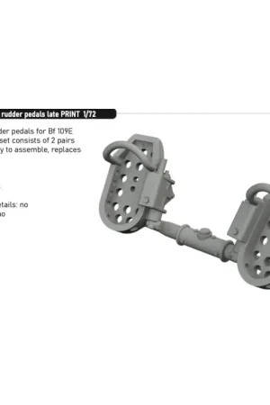 Messerschmitt Bf-109E roerpedalen late PRINT 1/72 Accessoire Koop Online