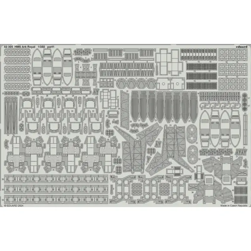 HMS Ark Royal 1939 deel 1 1/350 (ontworpen voor gebruik met I Love-kits) Accessoire Express Levering
