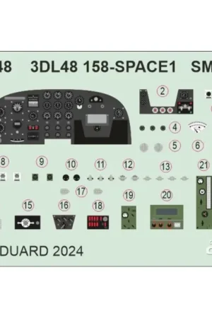 Sticker SM.79 RUIMTE 1/48 EDUARD Decal Weekendaanbieding