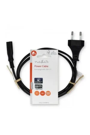 Speciale Aanbieding Voedingskabel - Standaard 2 poorten voor Saturn/Dreamcast/XBOX/PS1/PS2/PS3 Slim PS4... - IEC-320-C7 - 2,0 m - Zwart